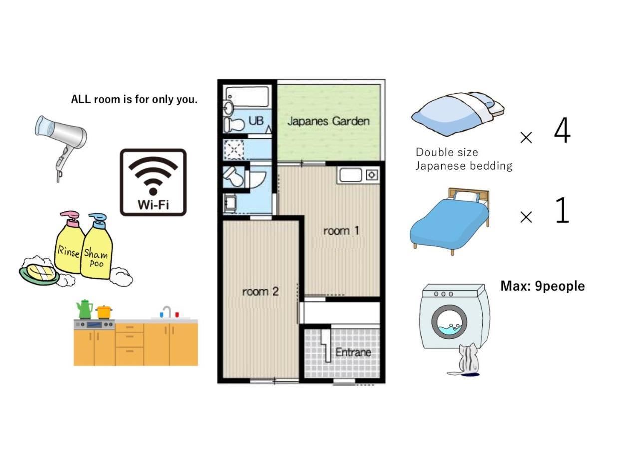 Vacation Rental Sora Kiotó Kültér fotó